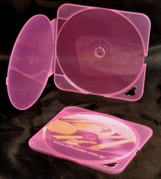 4.4mm Square - Round Shell CD case Pink (Single)